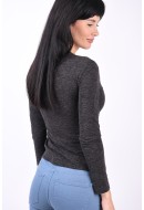 Bluza Dama Only Onlsony Placket Dark Grey Melange